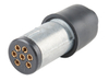7 pin samll Round Metal Trailer Plug