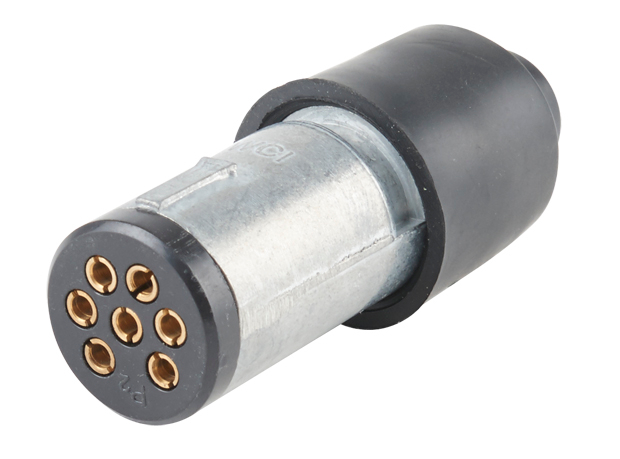 7 pin samll Round Metal Trailer Plug