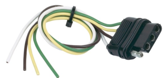 4 Pole flat Set 12" (male and female connectors) 