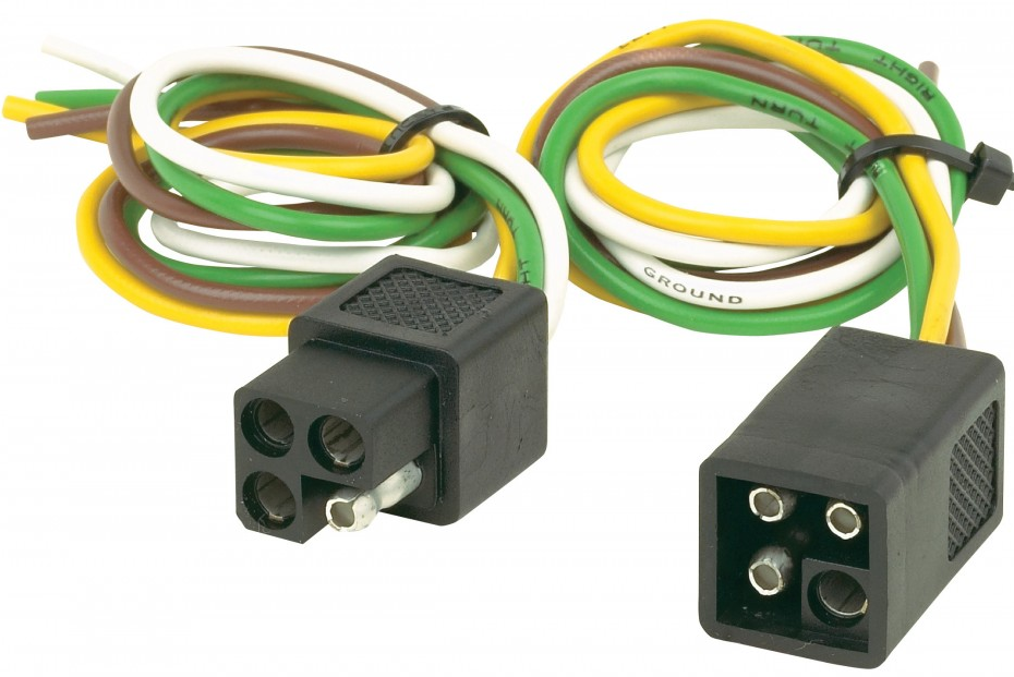 4 Pole Square Set 12" (male and female connectors) 